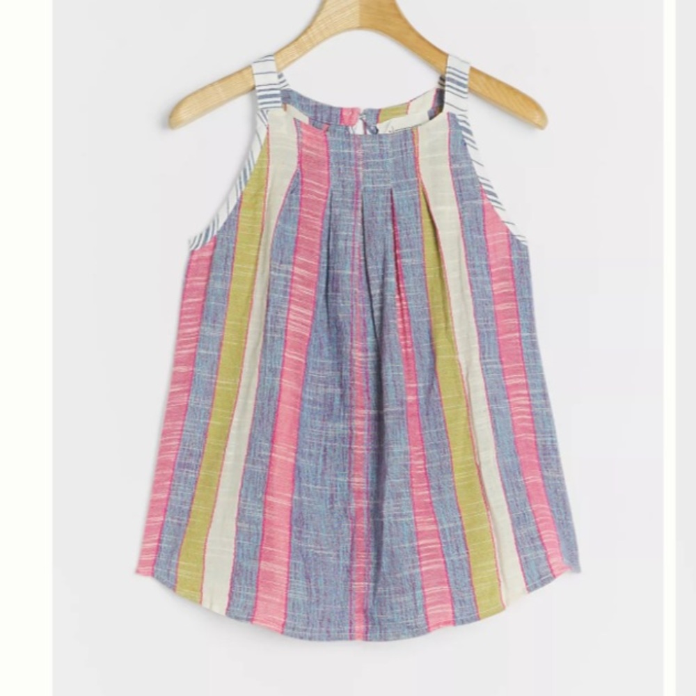 Anthropologie Krisha Striped Tank Top Size small